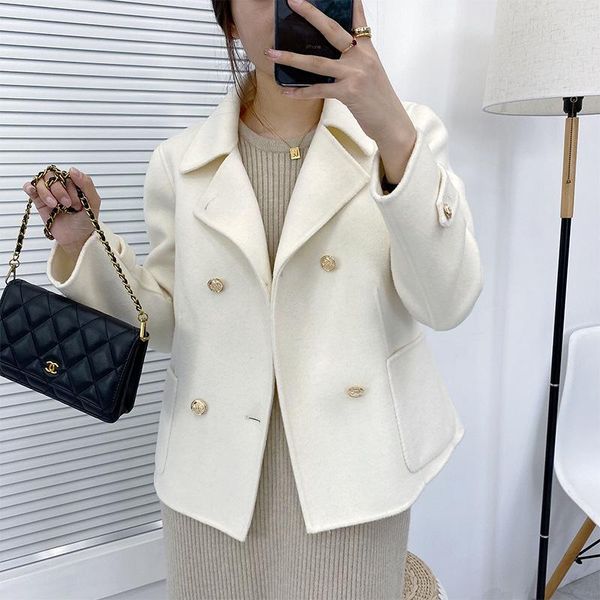 women's wool & blends autumn and winter 2021 korean version small short double-sided coat temperament leisure commuter, Black
women's wool & blends autumn and winter 2021 korean version small short double-sided coat temperament leisure commuter, Black