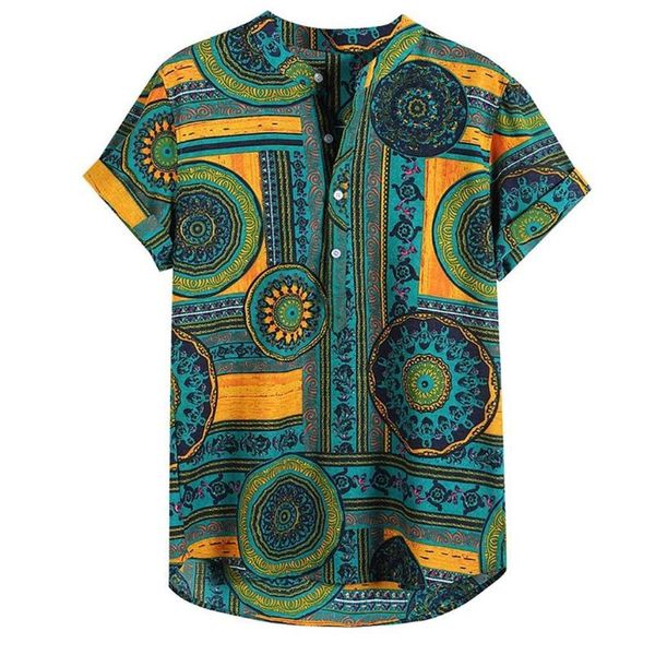 men's casual shirts ethnic style hawaiian shirt cotton linen mandala printed short sleeve henley tie summer chemise homme, White;black
men's casual shirts ethnic style hawaiian shirt cotton linen mandala printed short sleeve henley tie summer chemise homme, White;black