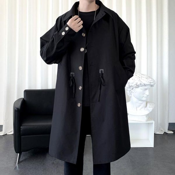 men's trench coats korean style coat fashion casual long men streetwear loose autumn windbreaker jacket mens overcoat -3xl, Tan;black
men's trench coats korean style coat fashion casual long men streetwear loose autumn windbreaker jacket mens overcoat -3xl, Tan;black
