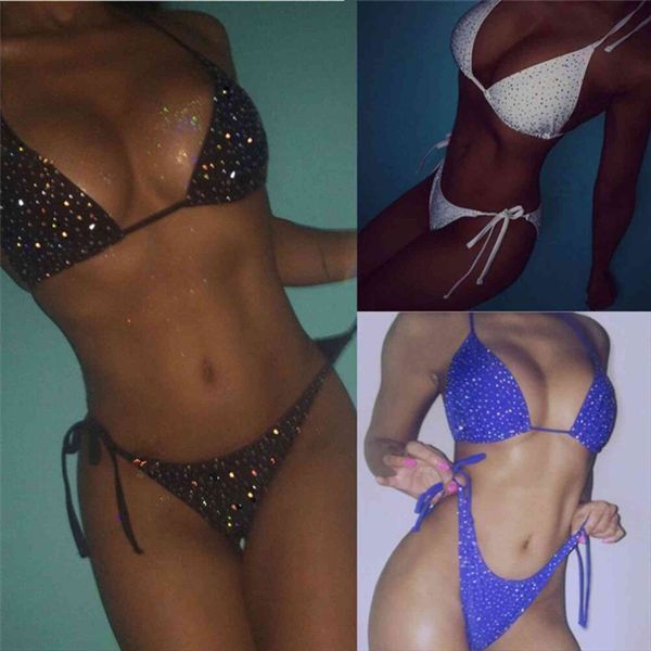 rhinestone women bikini set swimsuit push up bra black white bandage triangle swimwear beach bathing suit, White;black
rhinestone women bikini set swimsuit push up bra black white bandage triangle swimwear beach bathing suit, White;black