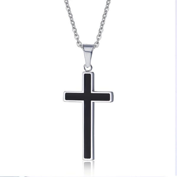 pendant necklaces 2021 europe and america style trendy stainless steel material cross simple necklace suitable for men's jewelry, Silver
pendant necklaces 2021 europe and america style trendy stainless steel material cross simple necklace suitable for men's jewelry, Silver