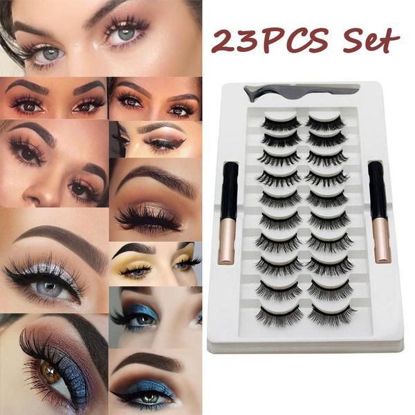 false eyelashes 20pcs magnetic waterproof sweat proof bushy curly eyeliner tweezers eyelash set easy apply makeup reusable simulation
false eyelashes 20pcs magnetic waterproof sweat proof bushy curly eyeliner tweezers eyelash set easy apply makeup reusable simulation