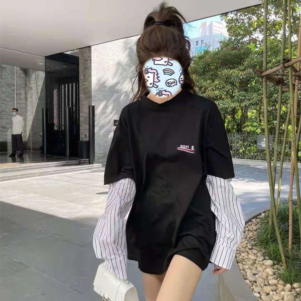 brand hoodie 2021 autumn new fashion brand bajia leisure loose and thin fake two-piece round neck letter printed pullover, Black
brand hoodie 2021 autumn new fashion brand bajia leisure loose and thin fake two-piece round neck letter printed pullover, Black
