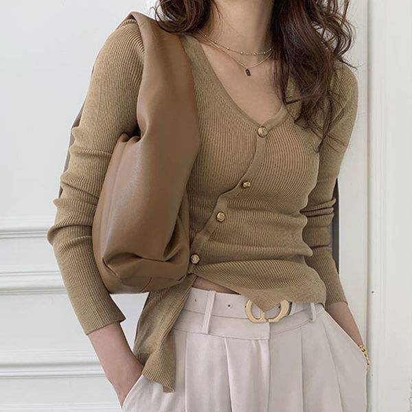 blouses women long sleeve solid color korean style vintage slim single breasted v-neck casual blusas mujer spring amrf woyw, White
blouses women long sleeve solid color korean style vintage slim single breasted v-neck casual blusas mujer spring amrf woyw, White