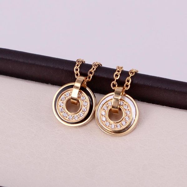pendant necklaces 2021 fashion woman jewelry double round black micro inlaid crystal and shell necklace for women clavicle, Silver
pendant necklaces 2021 fashion woman jewelry double round black micro inlaid crystal and shell necklace for women clavicle, Silver