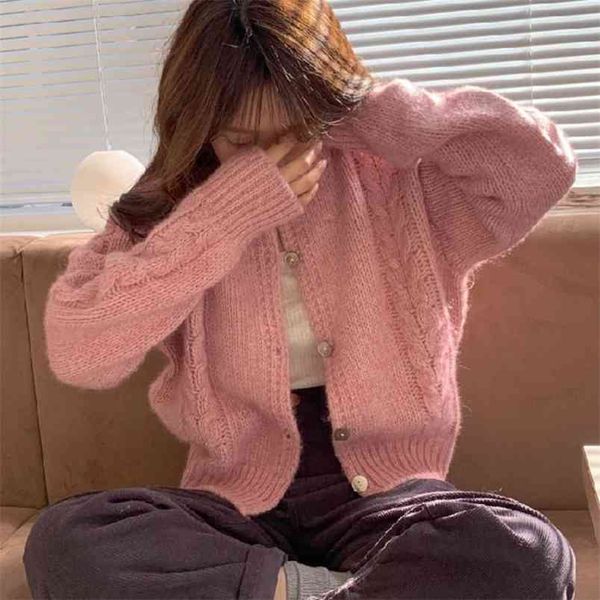 korean twisted women sweater cardigan autumn wither casual solid knitted outerwear female knitwear coat pull femme 210514, White;black
korean twisted women sweater cardigan autumn wither casual solid knitted outerwear female knitwear coat pull femme 210514, White;black