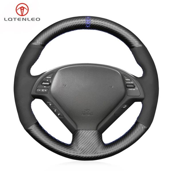 steering wheel covers lqtenleo black carbon fiber suede car cover for infiniti g g25 g35 g37 ex ex35 ex30 ex37 q q40 q60 qx50 2014-2021
steering wheel covers lqtenleo black carbon fiber suede car cover for infiniti g g25 g35 g37 ex ex35 ex30 ex37 q q40 q60 qx50 2014-2021