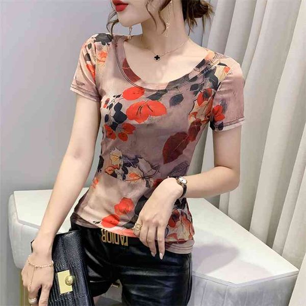 summer style print t shirt women short sleeve o neck slim tshirt women clothing 210507, White
summer style print t shirt women short sleeve o neck slim tshirt women clothing 210507, White