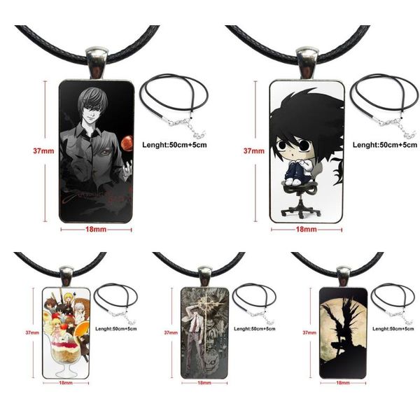 pendant necklaces death note for women wedding gift vintage jewelry steel color glass cabochon choker long rectangle necklace, Silver
pendant necklaces death note for women wedding gift vintage jewelry steel color glass cabochon choker long rectangle necklace, Silver