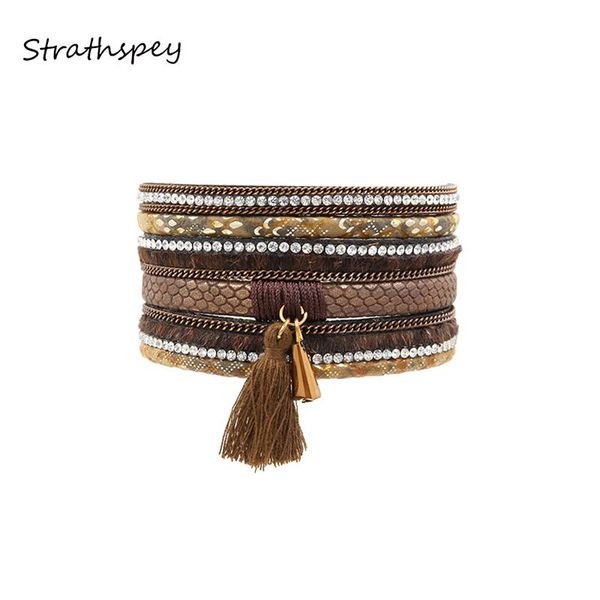 tennis strathspey leather bracelets & bangles women rhinestone pulseira de couro feminina fabric tassel magnetic leopard pulseras mujer, Golden;silver
tennis strathspey leather bracelets & bangles women rhinestone pulseira de couro feminina fabric tassel magnetic leopard pulseras mujer, Golden;silver