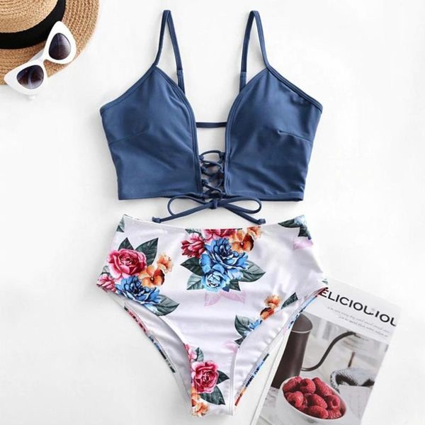 one-piece suits women's bikini set two piece lace-up floral leaf tankini swimsuit bathing summer high waist swimming 2021
one-piece suits women's bikini set two piece lace-up floral leaf tankini swimsuit bathing summer high waist swimming 2021