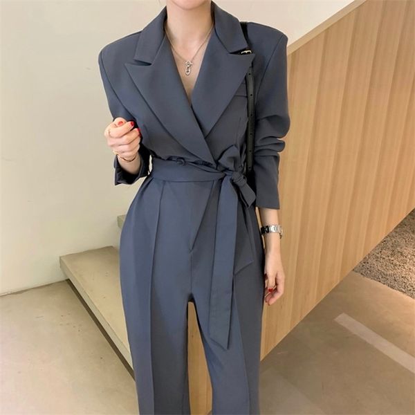 elegant notched collar double breasted playsuits long pants chic sashes office ol high waist slim retro jumpsuit women 210519, Black;white
elegant notched collar double breasted playsuits long pants chic sashes office ol high waist slim retro jumpsuit women 210519, Black;white