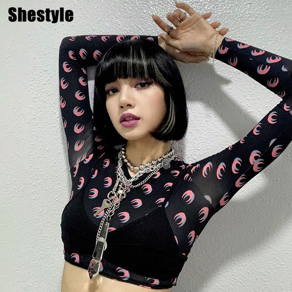 shestyle mesh moon print two piece t shirt women 2021 women autumn crop long sleeve printed tees patchwork sellingby, Black;white
shestyle mesh moon print two piece t shirt women 2021 women autumn crop long sleeve printed tees patchwork sellingby, Black;white