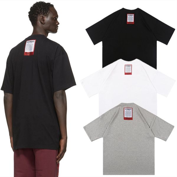 t shirts gray vetements patch t-shirt men women 1:1 vtm back red white textile marking tee, White;black
t shirts gray vetements patch t-shirt men women 1:1 vtm back red white textile marking tee, White;black