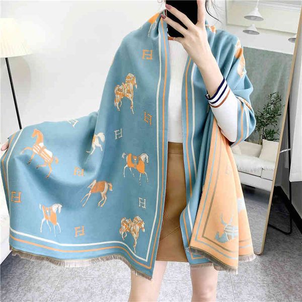 70% off design scarf 2021 new spring and autumn women's versatile imitation cashmere thickened warm long air-conditioned room shawl, Blue;gray
70% off design scarf 2021 new spring and autumn women's versatile imitation cashmere thickened warm long air-conditioned room shawl, Blue;gray