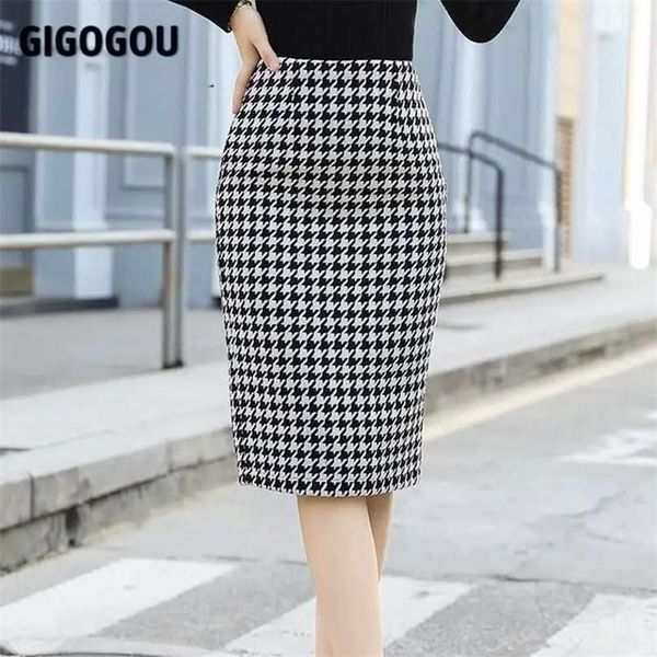 gigogou houndstooth elastic band women skirts autumn winter warm knitted pencil bodycon ribbed midi sweater split up 211214, Black
gigogou houndstooth elastic band women skirts autumn winter warm knitted pencil bodycon ribbed midi sweater split up 211214, Black