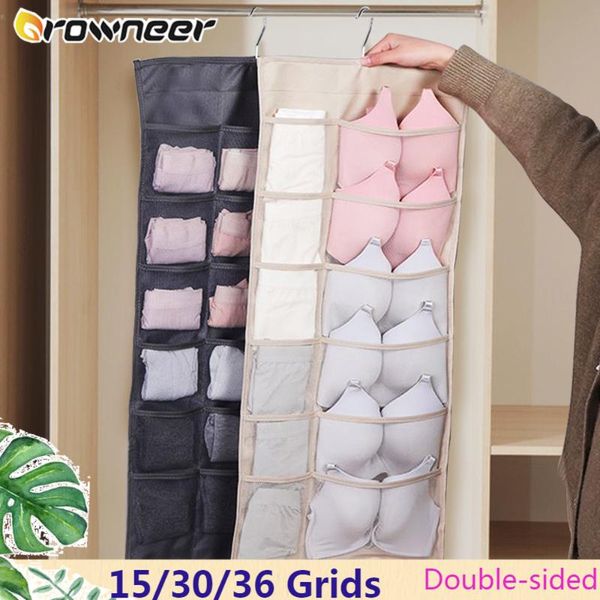 15/30/36grids double-sided hanging underwear storage bag large capacity foldable dustproof pocket non-woven clothes organization boxes & bin 
15/30/36grids double-sided hanging underwear storage bag large capacity foldable dustproof pocket non-woven clothes organization boxes & bin