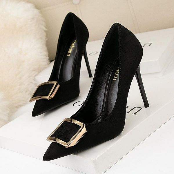 woman square metal buckle pumps ladies office shoes mary janes pointed toe shallow tacones stiletto high heels women 2021 dress, Black
woman square metal buckle pumps ladies office shoes mary janes pointed toe shallow tacones stiletto high heels women 2021 dress, Black