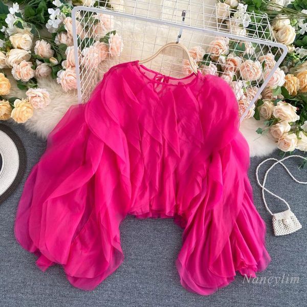 blouses fairy goddess summer autumn women's multi-layer ruffled chiffon shirt girls lady's blouses crop top, White
blouses fairy goddess summer autumn women's multi-layer ruffled chiffon shirt girls lady's blouses crop top, White