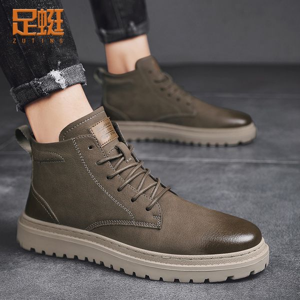 martin middle new men's shoes high boots british style men's net red spring and autumn, Black
martin middle new men's shoes high boots british style men's net red spring and autumn, Black