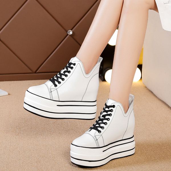 autumn high platform sneakers 9cm high heels women thick sole ankle boots leather wedge winter casual shoes white boots size 40
autumn high platform sneakers 9cm high heels women thick sole ankle boots leather wedge winter casual shoes white boots size 40