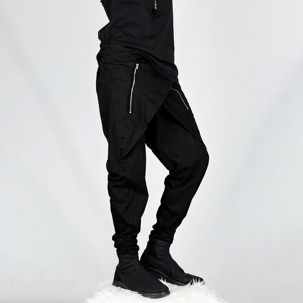 men's pants men zipper long harem trousers loose baggy casual fashion solid color ankle-length lightweight, Black
men's pants men zipper long harem trousers loose baggy casual fashion solid color ankle-length lightweight, Black