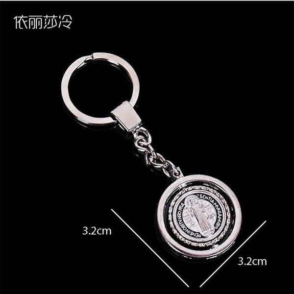 keychains rotating jesus cross keychain men and women fashion christian virgin mary pendant car jewelry, Silver
keychains rotating jesus cross keychain men and women fashion christian virgin mary pendant car jewelry, Silver