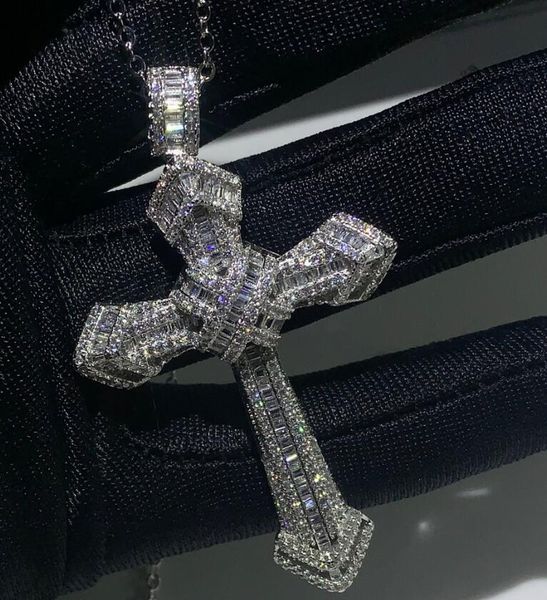 new jewelry 925 sterling silver pave white z cz diamond gemstones cross pendant wedding women necklace for men gift wjl3135
new jewelry 925 sterling silver pave white z cz diamond gemstones cross pendant wedding women necklace for men gift wjl3135