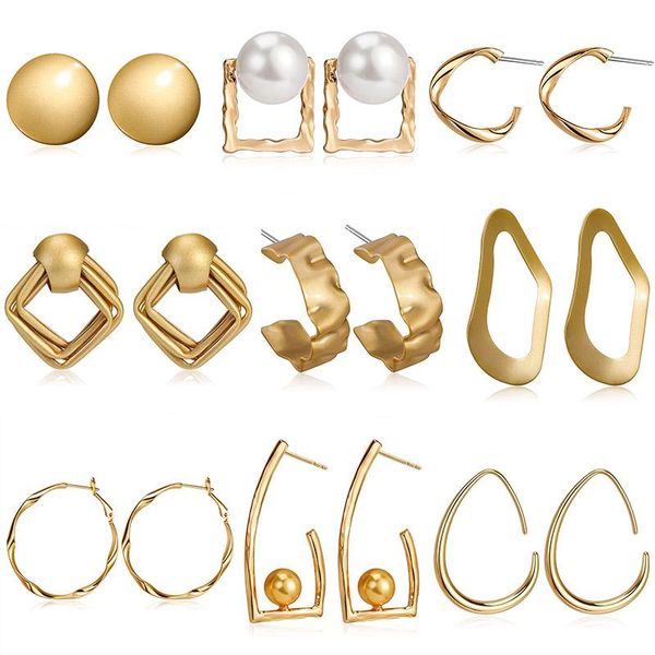 dangle & chandelier fashion statement earrings big geometric gold color for women metal matte drop 2021 female jewelry, Silver
dangle & chandelier fashion statement earrings big geometric gold color for women metal matte drop 2021 female jewelry, Silver