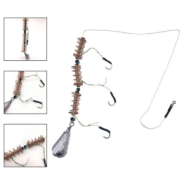 fishing hooks 3pcs ready tied hook bait cage set trap feeder cages carp sinker tackle lead+high-carbon steel tools
fishing hooks 3pcs ready tied hook bait cage set trap feeder cages carp sinker tackle lead+high-carbon steel tools