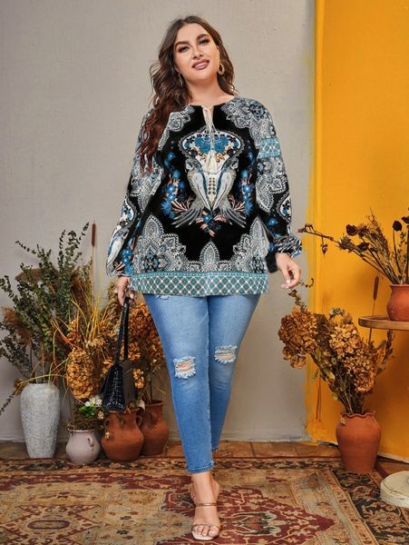 plus tassel tie neck floral & bird print blouse k1ii#, Black
plus tassel tie neck floral & bird print blouse k1ii#, Black