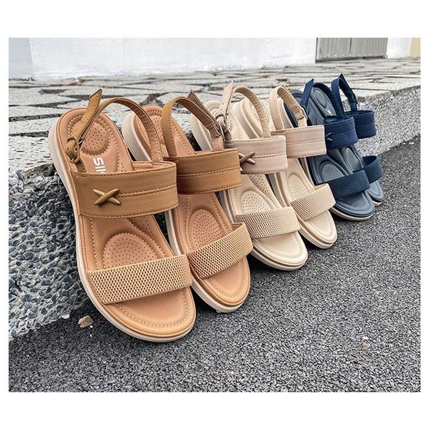 sandals 2021 european and american summer women's buckle leisure beach massage comfortable cross border large flat shoes, Black
sandals 2021 european and american summer women's buckle leisure beach massage comfortable cross border large flat shoes, Black