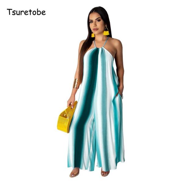 women's jumpsuits & rompers tsuretobe loose boho halter printed jumpsuit wide leg women casual strappy romper sleeveless lady beach str, Black;white
women's jumpsuits & rompers tsuretobe loose boho halter printed jumpsuit wide leg women casual strappy romper sleeveless lady beach str, Black;white