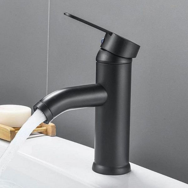 bathroom sink faucets matte black single handle faucet one hole stainless steel basin mixer tap, vessel modern vanity fauce
bathroom sink faucets matte black single handle faucet one hole stainless steel basin mixer tap, vessel modern vanity fauce