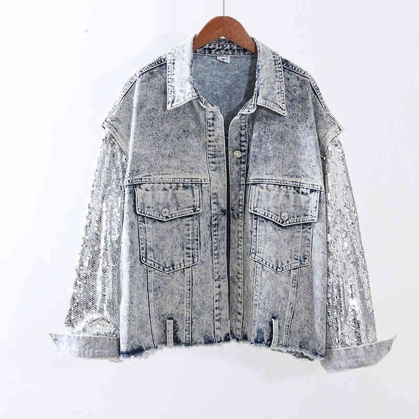 jacket autumn vintage denim jacket women outerwear loose sequins stitching sleeve short jeans jackets coat female chaqueta streetwear, Black;brown
jacket autumn vintage denim jacket women outerwear loose sequins stitching sleeve short jeans jackets coat female chaqueta streetwear, Black;brown