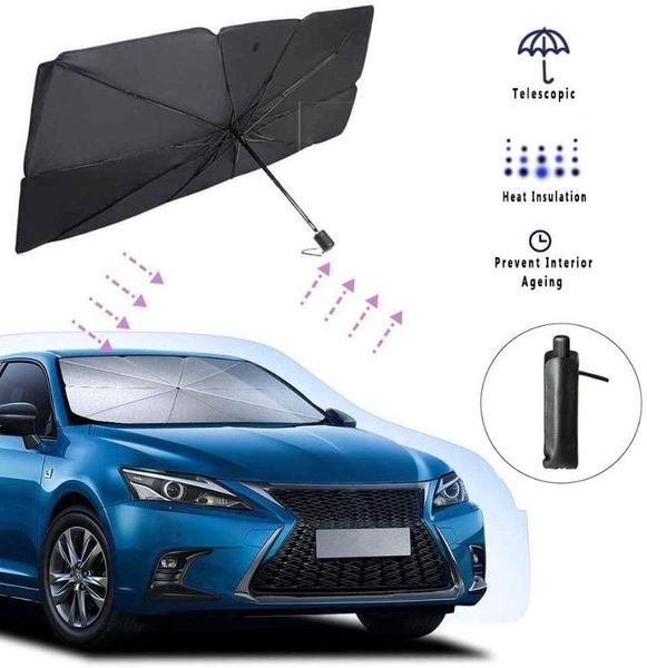 titanium silver car windshield sun shade uv rays and heat visor protector foldable reflector umbrella sunshade
titanium silver car windshield sun shade uv rays and heat visor protector foldable reflector umbrella sunshade