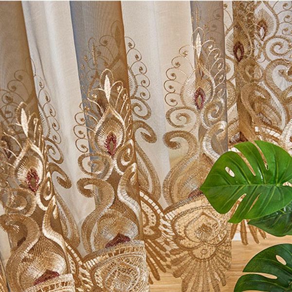 curtain & drapes luxury blue brown gradient tulle curtains for living room bedroom embroidery voile lace decoration european window screen c
curtain & drapes luxury blue brown gradient tulle curtains for living room bedroom embroidery voile lace decoration european window screen c