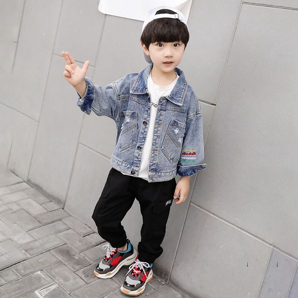 spring autumn boys casual jeans jacket new fashion baby children graffiti coats turn-down collar clothing 2-3-5-7-8 years, Blue;gray
spring autumn boys casual jeans jacket new fashion baby children graffiti coats turn-down collar clothing 2-3-5-7-8 years, Blue;gray