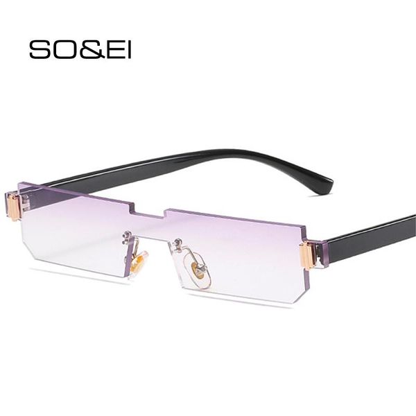 sunglasses so&ei fashion rimless one piece rectangle women retro gradient shades uv400 men trending square pink sun glasses, White;black
sunglasses so&ei fashion rimless one piece rectangle women retro gradient shades uv400 men trending square pink sun glasses, White;black