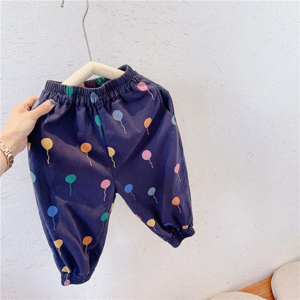trousers spring autumn cute girls thin colorful balloon printing ankle-tied pants children casual loose, Blue
trousers spring autumn cute girls thin colorful balloon printing ankle-tied pants children casual loose, Blue