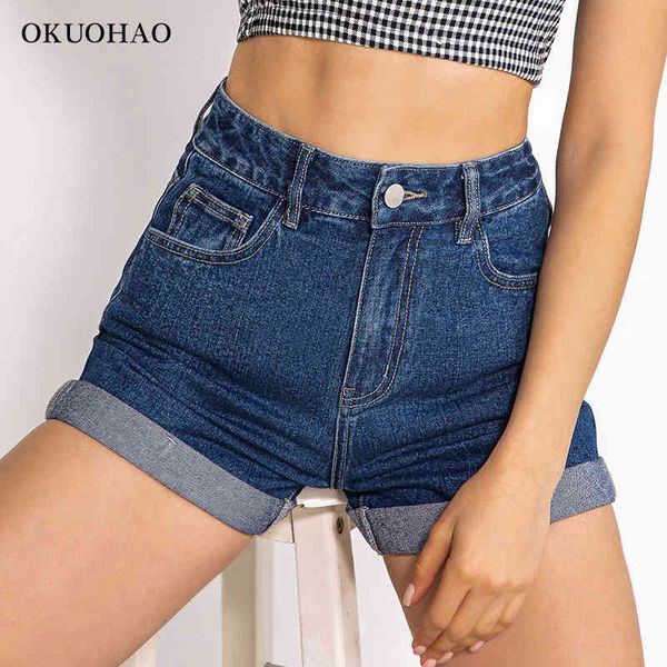 okuohao high waist denim women plus size fashion 2021 new casual slim jeans short washed female summer cotton shorts, White;black
okuohao high waist denim women plus size fashion 2021 new casual slim jeans short washed female summer cotton shorts, White;black