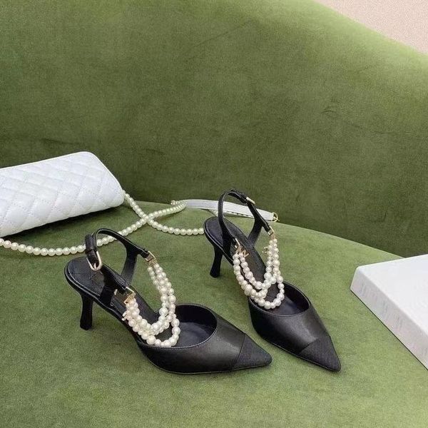 dress shoes xiaoxiangfeng pearl high-heeled sandals female 21 years old xiangmao baotou celebrity roman pointed toe color matching, Black
dress shoes xiaoxiangfeng pearl high-heeled sandals female 21 years old xiangmao baotou celebrity roman pointed toe color matching, Black