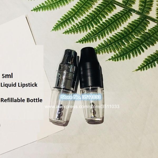 storage bottles & jars 5ml black cosmetic liquid lipstick refillable container diy silver plastic lip gloss tube clear empty bottle
storage bottles & jars 5ml black cosmetic liquid lipstick refillable container diy silver plastic lip gloss tube clear empty bottle