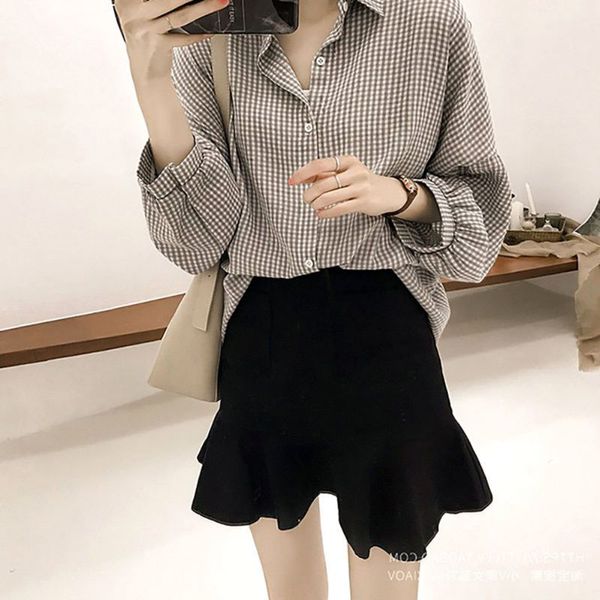 office lady slim shirts female blusas women blouses lantern long sleeve casual shirt x0521, White
office lady slim shirts female blusas women blouses lantern long sleeve casual shirt x0521, White