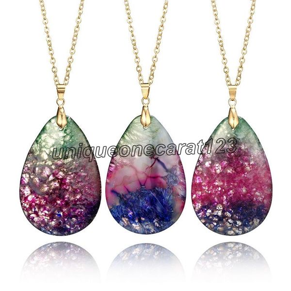 ethnic quartz crystal stone necklaces oval healing colorful natural stone pendant long link chain for women fashion jewelry, Silver
ethnic quartz crystal stone necklaces oval healing colorful natural stone pendant long link chain for women fashion jewelry, Silver