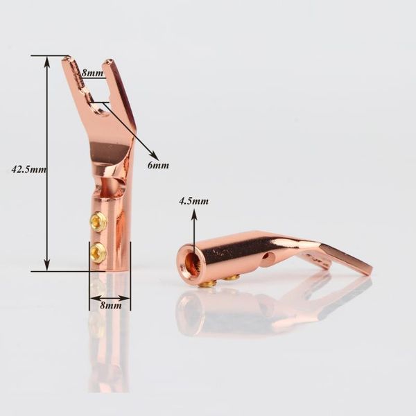 smart power plugs 4pcs hi-fi speaker terminal oem pure red copper spade plug screw locking fork connector
smart power plugs 4pcs hi-fi speaker terminal oem pure red copper spade plug screw locking fork connector