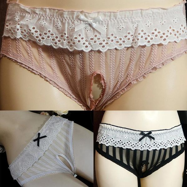 underpants men's underwear mesh transparent men and women same ultra-thin mid-waist opening briefs hollow low-waist lingerie, Black;white
underpants men's underwear mesh transparent men and women same ultra-thin mid-waist opening briefs hollow low-waist lingerie, Black;white