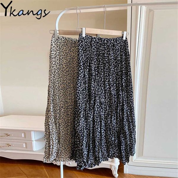 summer elegant long skirts womens vintage floral print chiffon pleated skirt elastic high waist casual midi skirt clothes jupe 210619, Black
summer elegant long skirts womens vintage floral print chiffon pleated skirt elastic high waist casual midi skirt clothes jupe 210619, Black