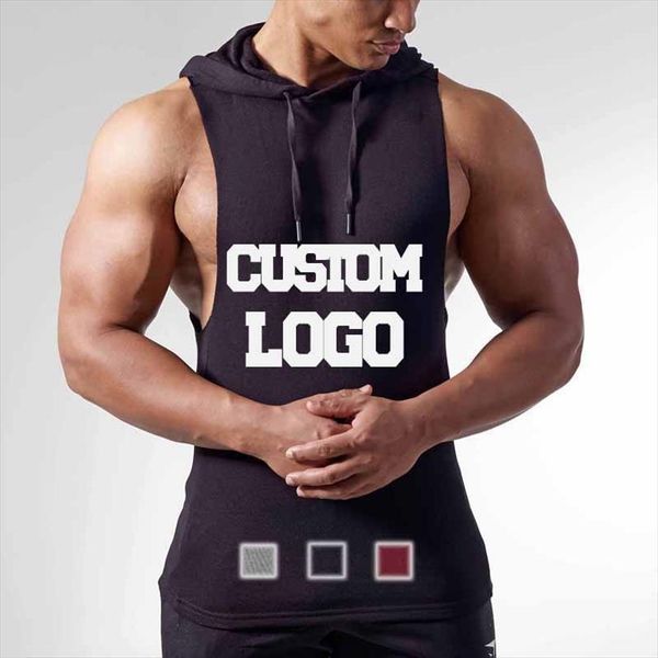 custom logo fitness muscle tank bodybuilding stringer hooded vest men white black grey burgundy red
custom logo fitness muscle tank bodybuilding stringer hooded vest men white black grey burgundy red