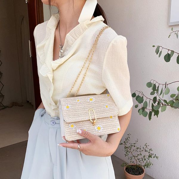 evening bags 2021 women summer straw daisy embroidery crossbody woven rattan messenger bag female small chain handbag lock purses
evening bags 2021 women summer straw daisy embroidery crossbody woven rattan messenger bag female small chain handbag lock purses